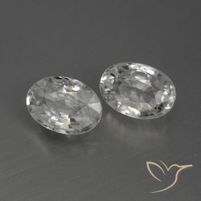 Shop natural 2.53ct Blanc Zircon gems, ovale, from Cambodge at GemSelect. In stock, global shipping!