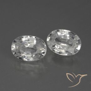 Shop natural 2.30ct Blanc Zircon gems, ovale, from Cambodge at GemSelect. In stock, global shipping!