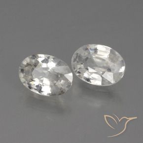 Shop natural 2.15ct Blanc Zircon gems, ovale, from Cambodge at GemSelect. In stock, global shipping!