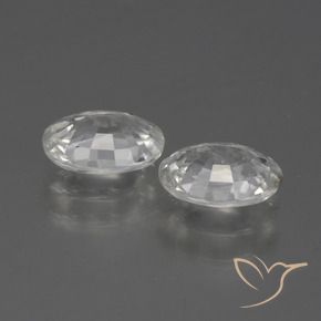 Shop natural 2.29ct Blanc Zircon gems, ovale, from Cambodge at GemSelect. In stock, global shipping!