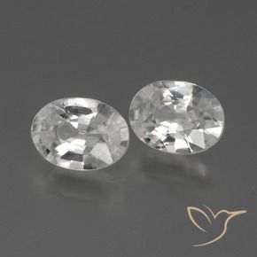 Shop natural 2.18ct Blanc Zircon gems, ovale, from Cambodge at GemSelect. In stock, global shipping!