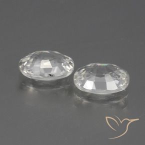 Shop natural 2.39ct Blanc Zircon gems, ovale, from Cambodge at GemSelect. In stock, global shipping!