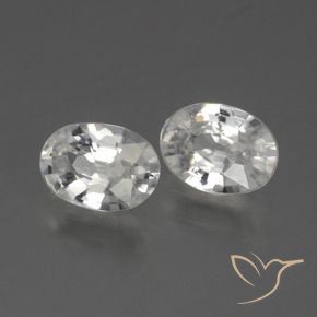 Shop natural 2.15ct Blanc Zircon gems, ovale, from Cambodge at GemSelect. In stock, global shipping!