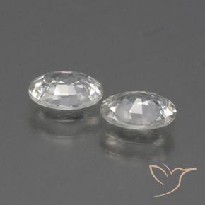 Shop natural 1.96ct Blanc Zircon gems, ovale, from Cambodge at GemSelect. In stock, global shipping!