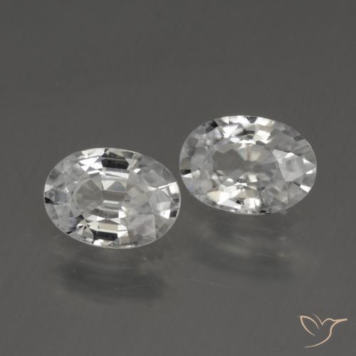 Shop natural 2.46ct Blanc Zircon gems, ovale, from Cambodge at GemSelect. In stock, global shipping!