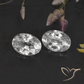 Shop natural 2.42ct Blanc Zircon gems, ovale, from Cambodge at GemSelect. In stock, global shipping!