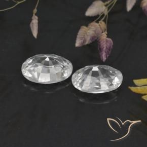 Shop natural 2.42ct Blanc Zircon gems, ovale, from Cambodge at GemSelect. In stock, global shipping!