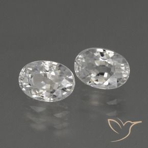 Shop natural 3.02ct Blanc Zircon gems, ovale, from Cambodge at GemSelect. In stock, global shipping!