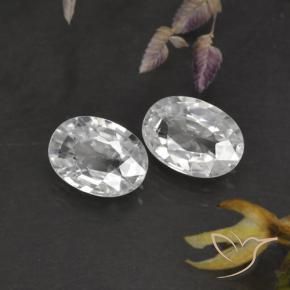 Shop natural 2.28ct Blanc Zircon gems, ovale, from Cambodge at GemSelect. In stock, global shipping!