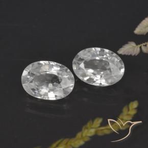 Shop natural 2.41ct Blanc Zircon gems, ovale, from Cambodge at GemSelect. In stock, global shipping!