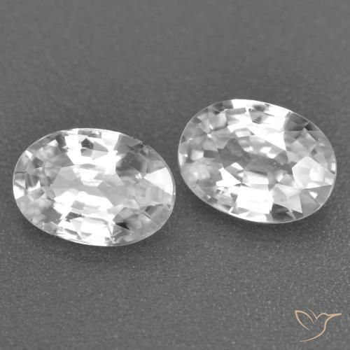 Shop natural 2.19ct Blanc Zircon gems, ovale, from Cambodge at GemSelect. In stock, global shipping!