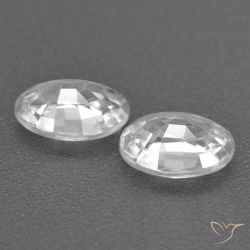 Shop natural 2.19ct Blanc Zircon gems, ovale, from Cambodge at GemSelect. In stock, global shipping!