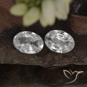Shop natural 2.08ct Blanc Zircon gems, ovale, from Cambodge at GemSelect. In stock, global shipping!