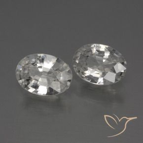 Shop natural 2.27ct Blanc Zircon gems, ovale, from Cambodge at GemSelect. In stock, global shipping!
