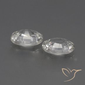 Shop natural 2.27ct Blanc Zircon gems, ovale, from Cambodge at GemSelect. In stock, global shipping!