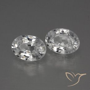 Shop natural 2.49ct Blanc Zircon gems, ovale, from Cambodge at GemSelect. In stock, global shipping!