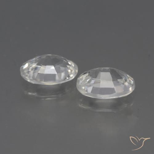 Shop natural 2.42ct Blanc Zircon gems, ovale, from Cambodge at GemSelect. In stock, global shipping!