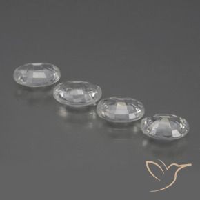 Shop natural 3.99ct Blanc clair Zircon gems, ovale, from Cambodge at GemSelect. In stock, global shipping!