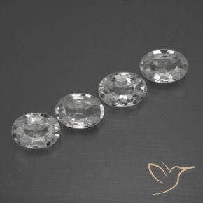 Shop natural 4.17ct Blanc clair Zircon gems, ovale, from Cambodge at GemSelect. In stock, global shipping!