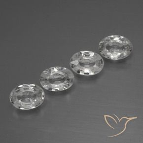 Shop natural 4.05ct Blanc clair Zircon gems, ovale, from Cambodge at GemSelect. In stock, global shipping!