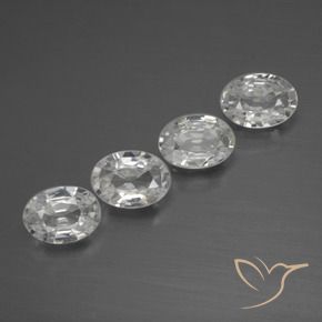 Shop natural 4.03ct Blanc clair Zircon gems, ovale, from Cambodge at GemSelect. In stock, global shipping!