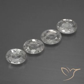 Shop natural 4.06ct Blanc Zircon gems, ovale, from Cambodge at GemSelect. In stock, global shipping!