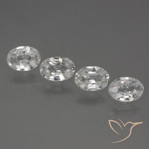 Shop natural 3.98ct Blanc Zircon gems, ovale, from Cambodge at GemSelect. In stock, global shipping!