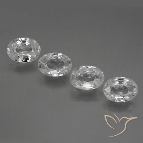 Shop natural 4.34ct Blanc clair Zircon gems, ovale, from Cambodge at GemSelect. In stock, global shipping!
