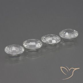 Shop natural 4.34ct Blanc clair Zircon gems, ovale, from Cambodge at GemSelect. In stock, global shipping!