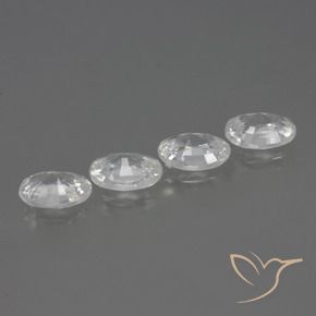 Shop natural 4.11ct Blanc Zircon gems, ovale, from Cambodge at GemSelect. In stock, global shipping!