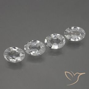 Shop natural 4.23ct Blanc clair Zircon gems, ovale, from Cambodge at GemSelect. In stock, global shipping!