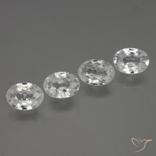 Shop natural 4.10ct Blanc Zircon gems, ovale, from Cambodge at GemSelect. In stock, global shipping!