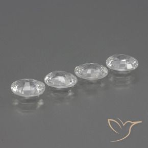 Shop natural 4.10ct Blanc Zircon gems, ovale, from Cambodge at GemSelect. In stock, global shipping!