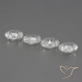Shop natural 4.07ct Blanc Zircon gems, ovale, from Cambodge at GemSelect. In stock, global shipping!