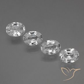 Shop natural 4.30ct Blanc Zircon gems, ovale, from Cambodge at GemSelect. In stock, global shipping!