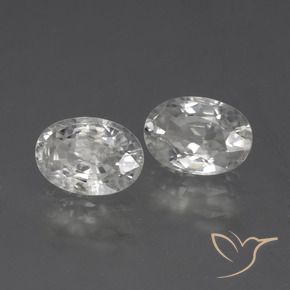 Shop natural 2.29ct Blanc Zircon gems, ovale, from Cambodge at GemSelect. In stock, global shipping!