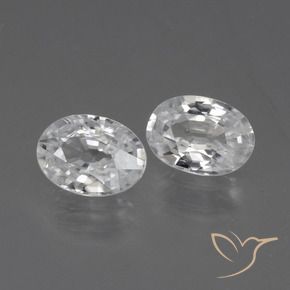 Shop natural 2.21ct Blanc Zircon gems, ovale, from Cambodge at GemSelect. In stock, global shipping!