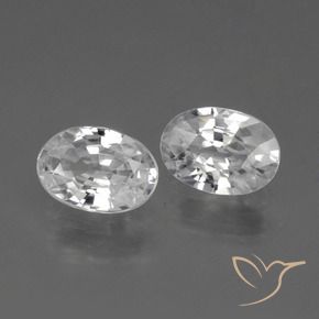 Shop natural 2.21ct Blanc Zircon gems, ovale, from Cambodge at GemSelect. In stock, global shipping!