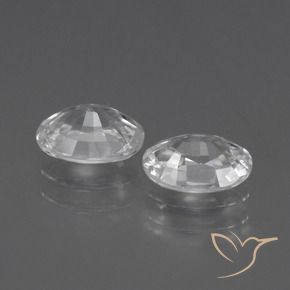 Shop natural 2.31ct Blanc Zircon gems, ovale, from Cambodge at GemSelect. In stock, global shipping!