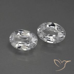 Shop natural 2.34ct Blanc Zircon gems, ovale, from Cambodge at GemSelect. In stock, global shipping!