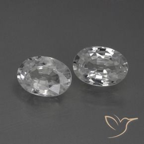 Shop natural 2.38ct Blanc Zircon gems, ovale, from Cambodge at GemSelect. In stock, global shipping!