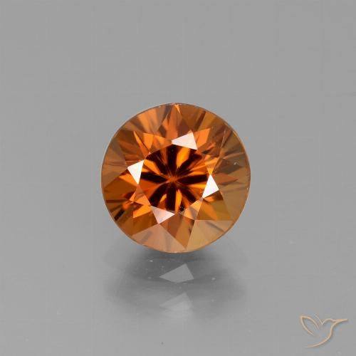 2.30ct Naturel Orange moyen Zircon, Tour, VS