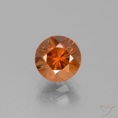 2.14ct Naturel Orange moyen Zircon, Tour, VVS