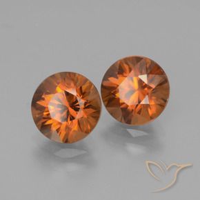 Shop natural 3.90ct Orange foncé Zircon gems, Tour, from Cambodge at GemSelect. In stock, global shipping!