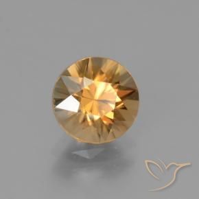 Zircon Orange doré naturelle Tour, 1.93 ct, VVS