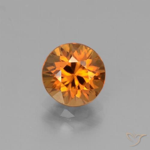 1.90ct Naturel Orange terreux Zircon, Tour, VVS