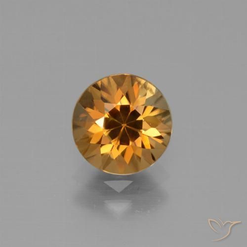 2.18ct Naturel Orange foncé Zircon, Tour, VVS