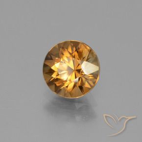 Zircon Orange foncé naturelle Tour, 2.18 ct, VVS