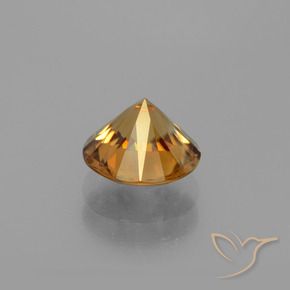 Zircon Orange foncé naturelle Tour, 2.18 ct, VVS