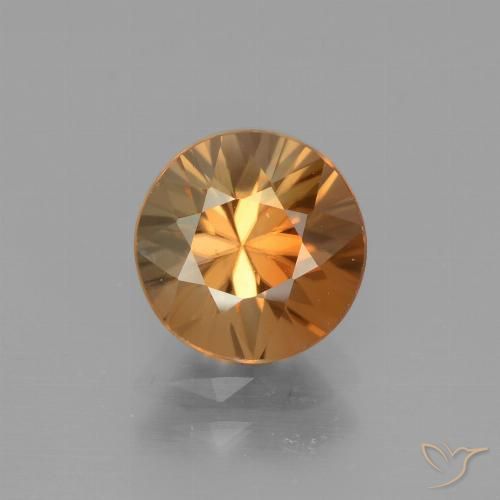 2.39ct Naturel Orange foncé Zircon, Tour, VVS